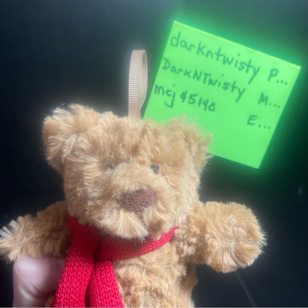 RETIRED BNWT Jellycat Bartholomew Bear Decoration plush ornament Price Firm